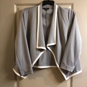 Gray structured sweater